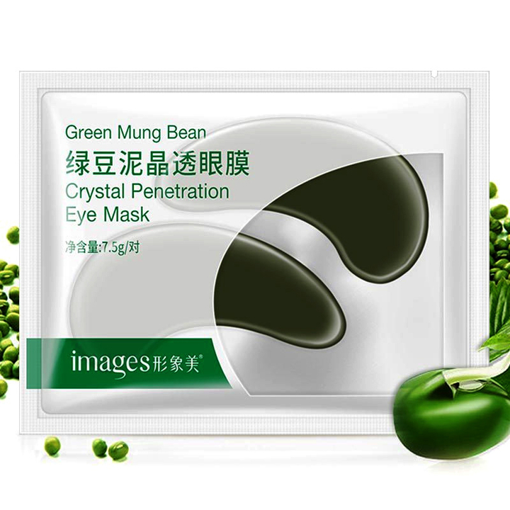 Патчи для глаз Images Green Mung Bean маска с экстрактом бобов Мунг гидрогелевые 7,5 гр