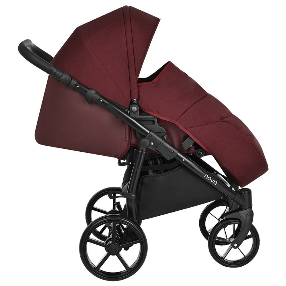 Детская коляска Tutis Novo Reflective 3 в 1 1142220 Burgundy