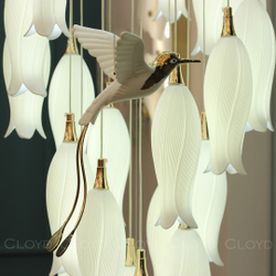 Люстра Cloyd ARGANA C60 / выс. 293 см - керамика - E14 - белый (арт.11240)