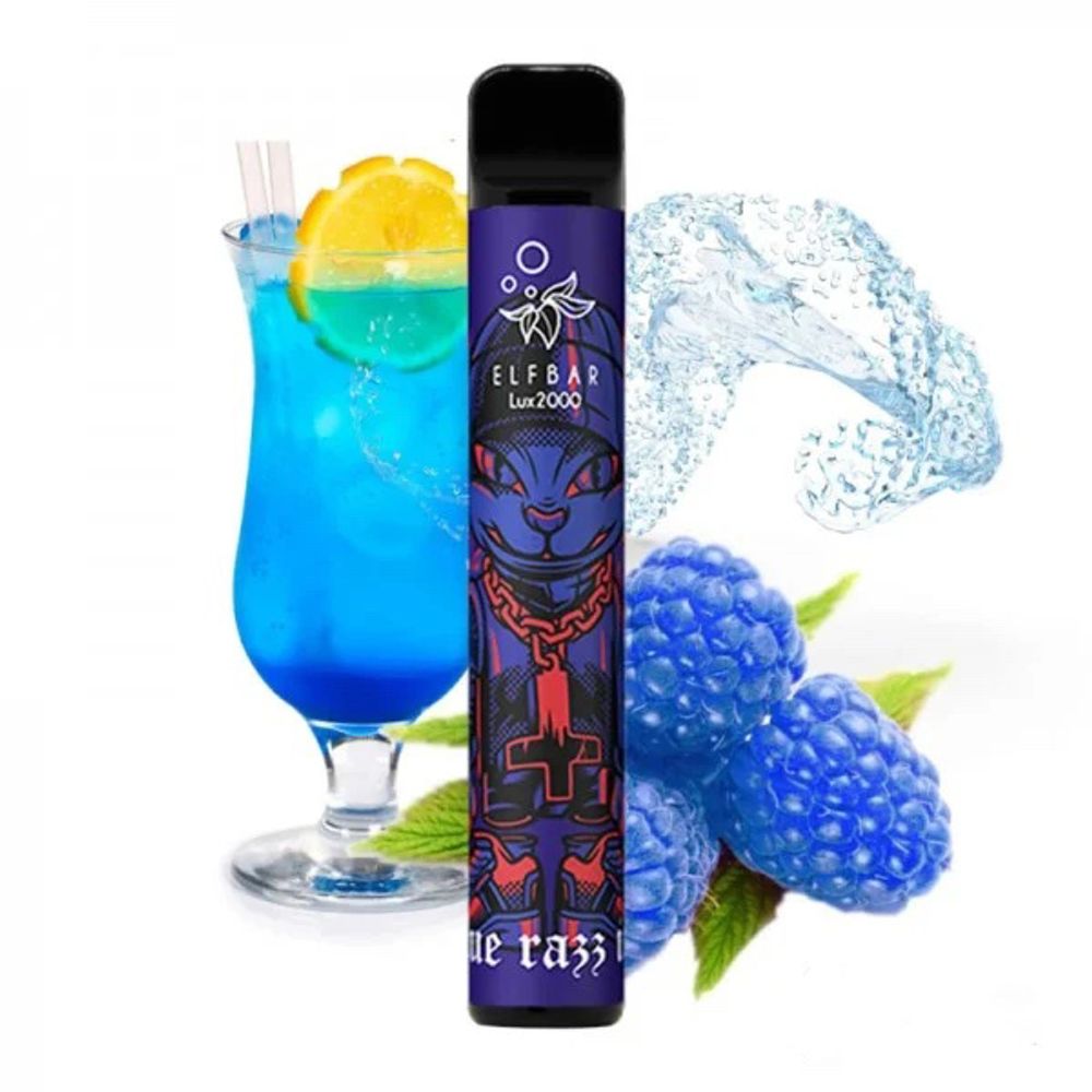 ELF BAR 2000 LUX - Blue Razz Ice (5% nic)