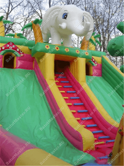 Коммерческий надувной батут "Сафари парк" 14*6*7 м