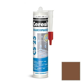Затирка силиконовая Ceresit CS 25 темно-коричневая №58 0,28 л