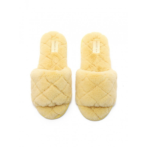 Тапочки из искусственного меха | желтый