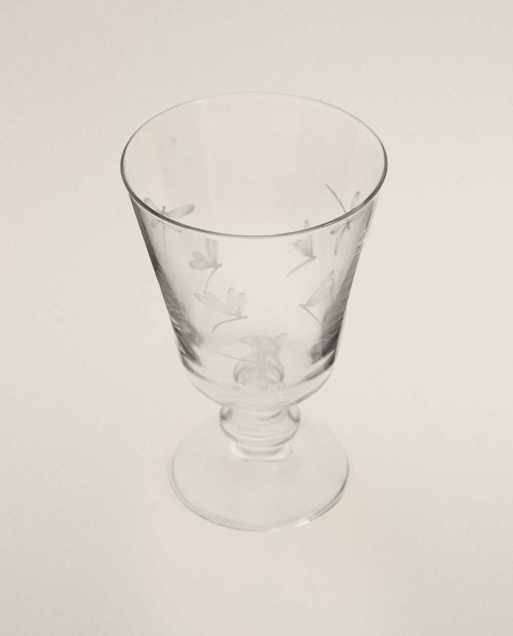 Zara Home бокал из стекла, цвет белый, 13.7 см