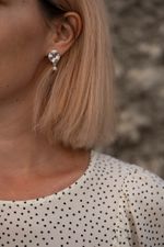 Серьги Атоллы мини с жемчугом