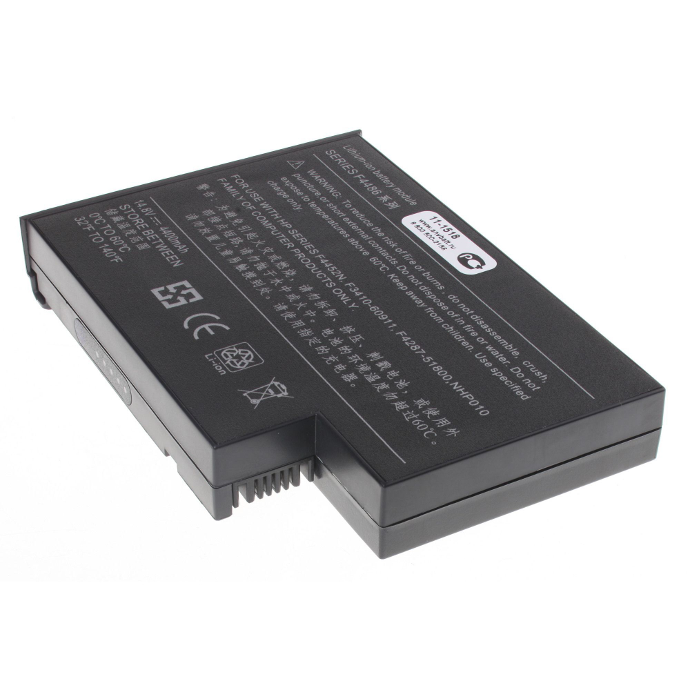 Аккумулятор AnyBatt 4400mAh, для Quanta G200 G120 F4486 4UR18650F-2-QC-EW1 4UR18650F-2-QC-EW1G FPCBP57 40002095 F4486A F4486B 6500632,