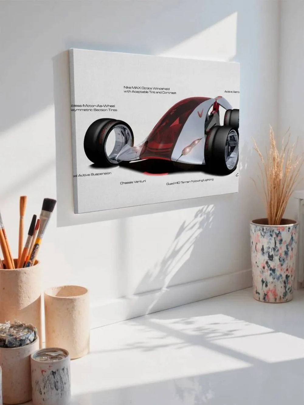 Картина на стену 40 X 50 Гоночная машина