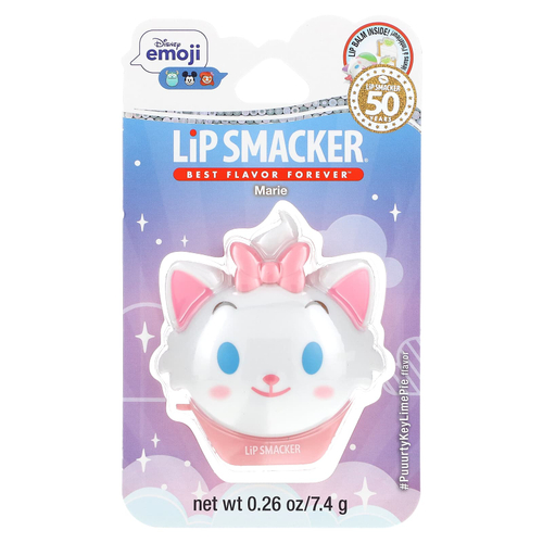 Lip Smacker, Disney Emoji, бальзам для губ, Marie, #PuuurtyKeyLimePie, 7,4 г (0,26 унции)