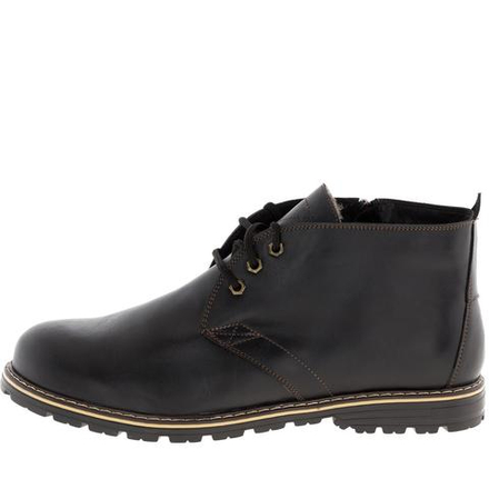 565483 ботинки мужские черные кожа