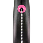 flexi рулетка Black Design XS (до 8 кг) 3 м трос черный/розовый