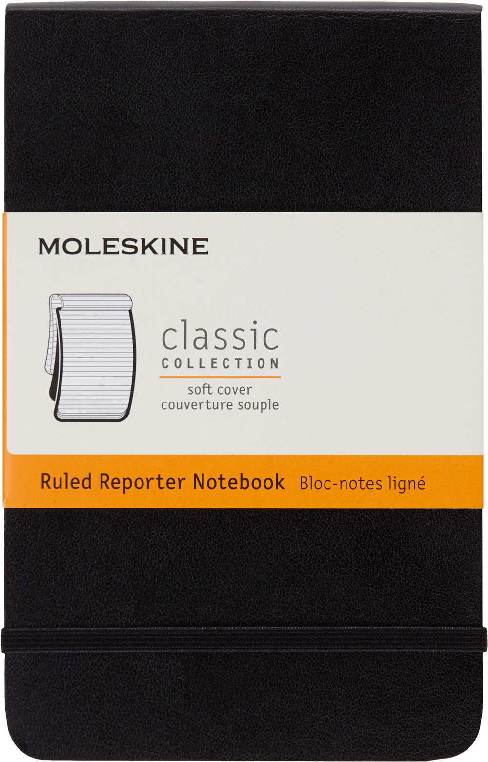Блокнот Moleskine REPORTER SOFT (QP811) Pocket 192стр. в линейку, мягкая обложка, черный