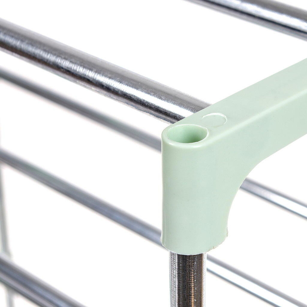 Полка для обуви, пластик/металл, 4 секц, 47х25.5х55.5 см, T2020-2587