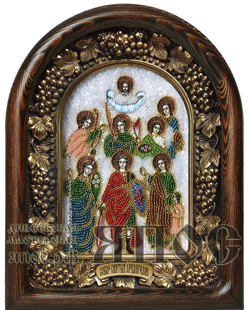 Икона Собор Святых Архангелов бисер