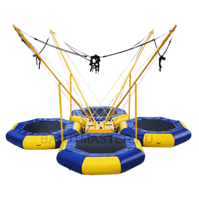 Батут-банджи «Полёт 4», 4-местный, 7,5×7,5×7 м