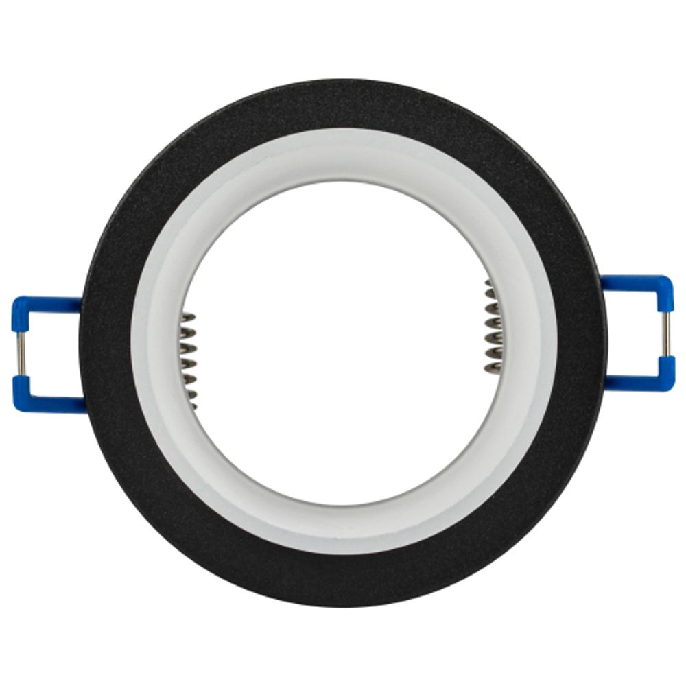 Встраиваемый светильник декоративный ЭРА DK106 BK MR16 GU5.3 черный | Декоративные встраиваемые светильники