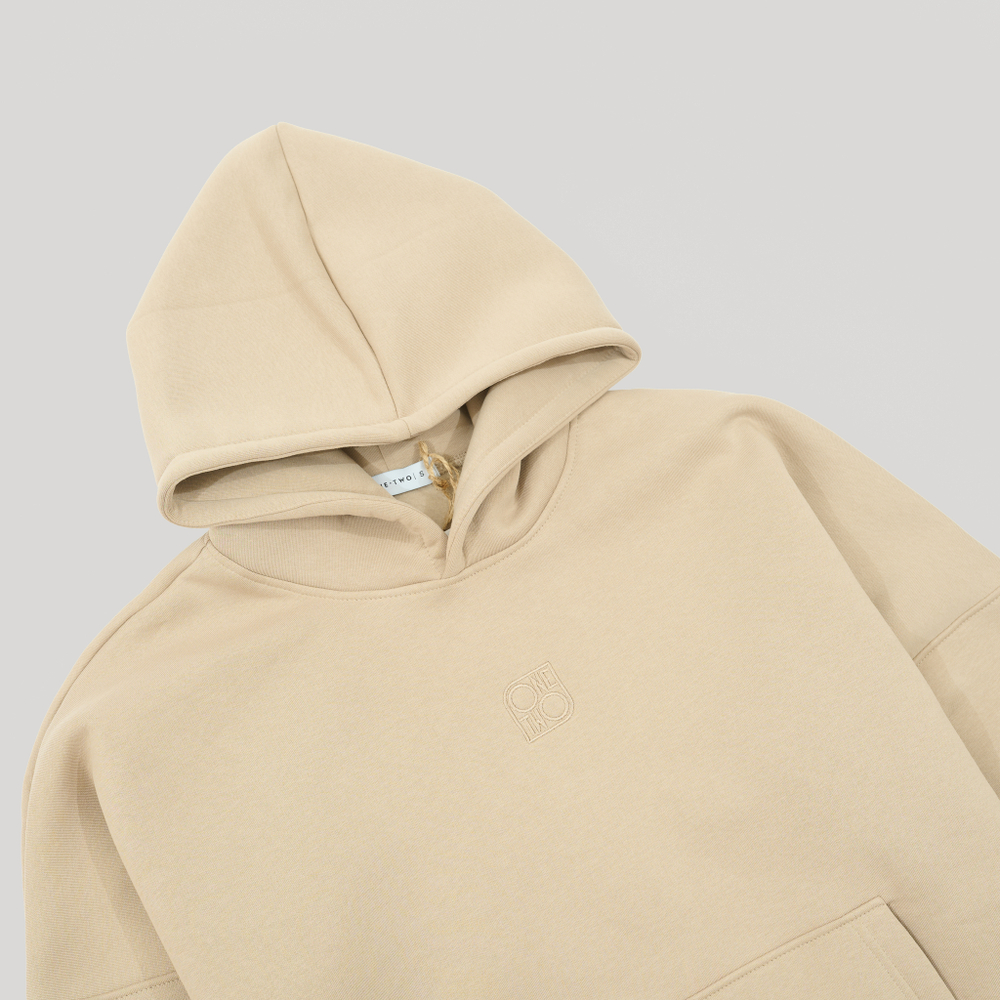 Hoodie Simple Taupe