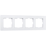 Рамка из стекла на 4 поста Favorit белый матовый W0041105