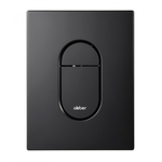 Кнопка смыва ABBER AC0124MB пневматическая, черная матовая