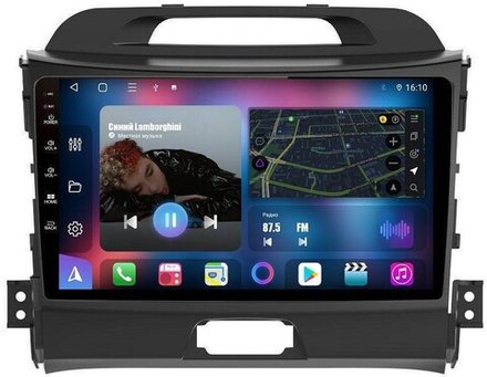 Магнитола для KIA Sportage 2010-2016 - FarCar BM537M QLED, Android 12, ТОП процессор, 4Гб+32Гб, CarPlay, 4G SIM-слот