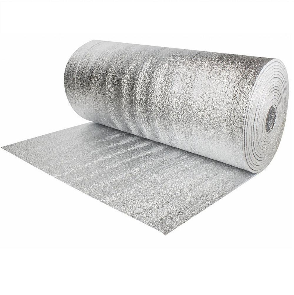 Вспененный полиэтилен Вилатерм с двухстрононним ламинированием AL фольга BФ 15000х1200х10 мм