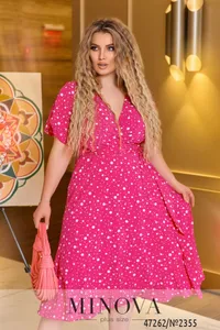 Платье 2355-малиновый Minova