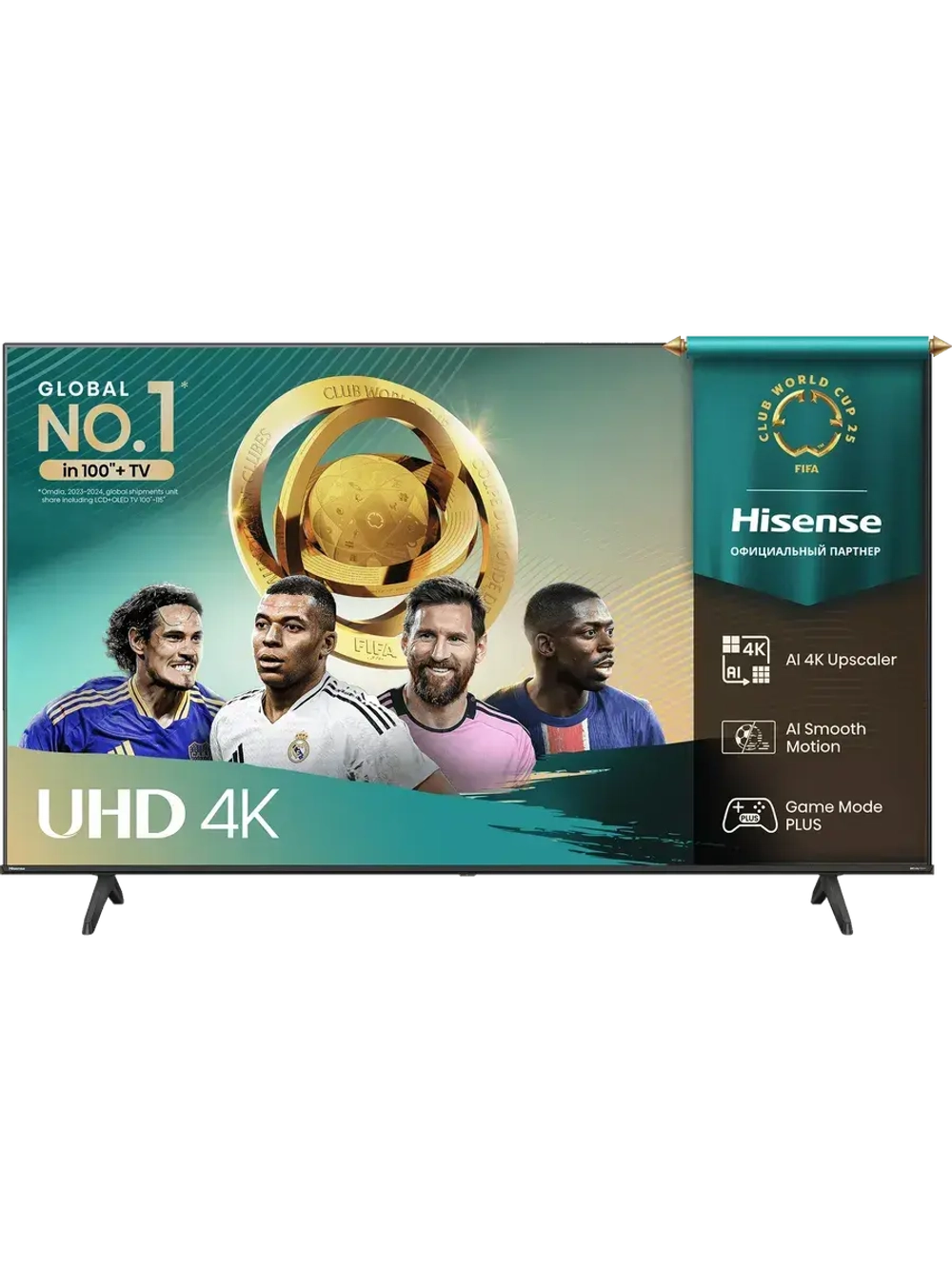 Телевизор 43A6Q 43" LED 60Гц 4KUHD Wi-Fi Bluetooth чёрный