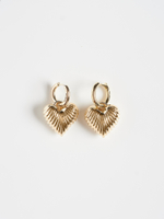 Cерьги "Ribbing Love" Gold