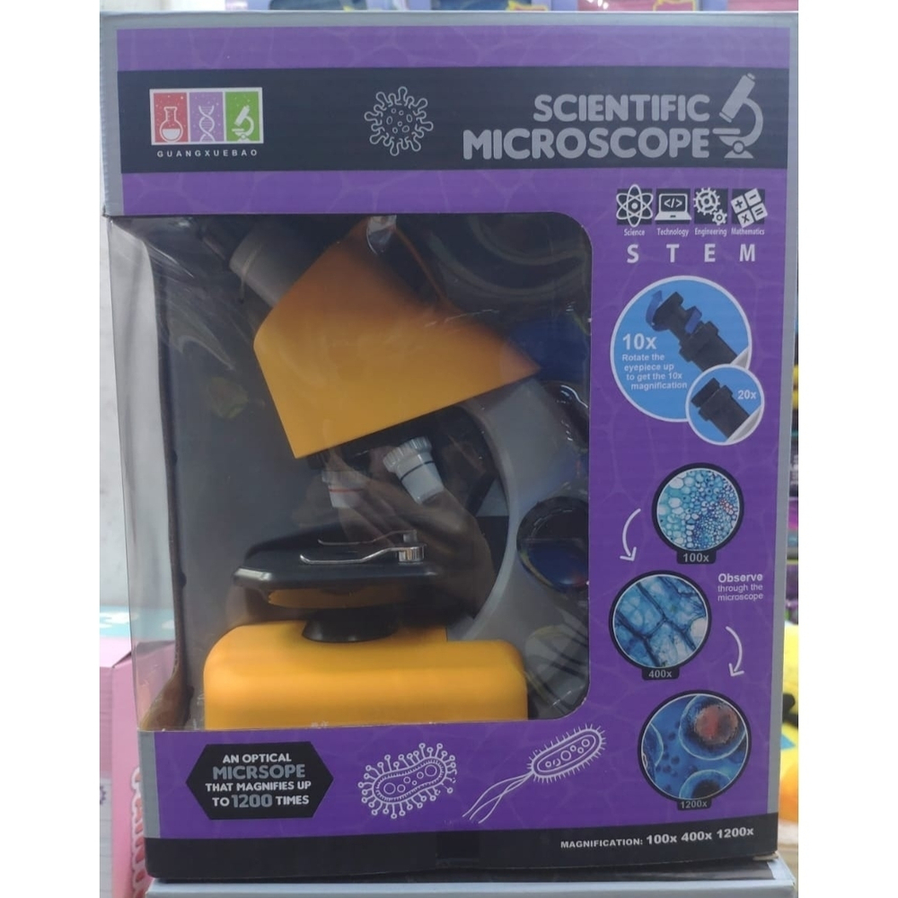 Детский Большой научный биологический микроскоп "Scientific Microscope", домашний лабораторный набор