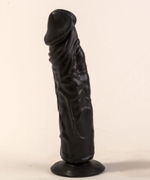 Фаллоимитатор LOVETOY – чёрный, на присоске, 19,5 см