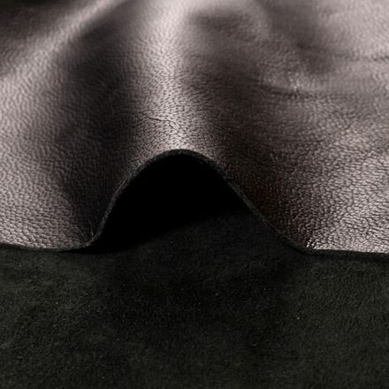 Кожа Шевро коза 1,1мм, чёрный матовый [30-01]