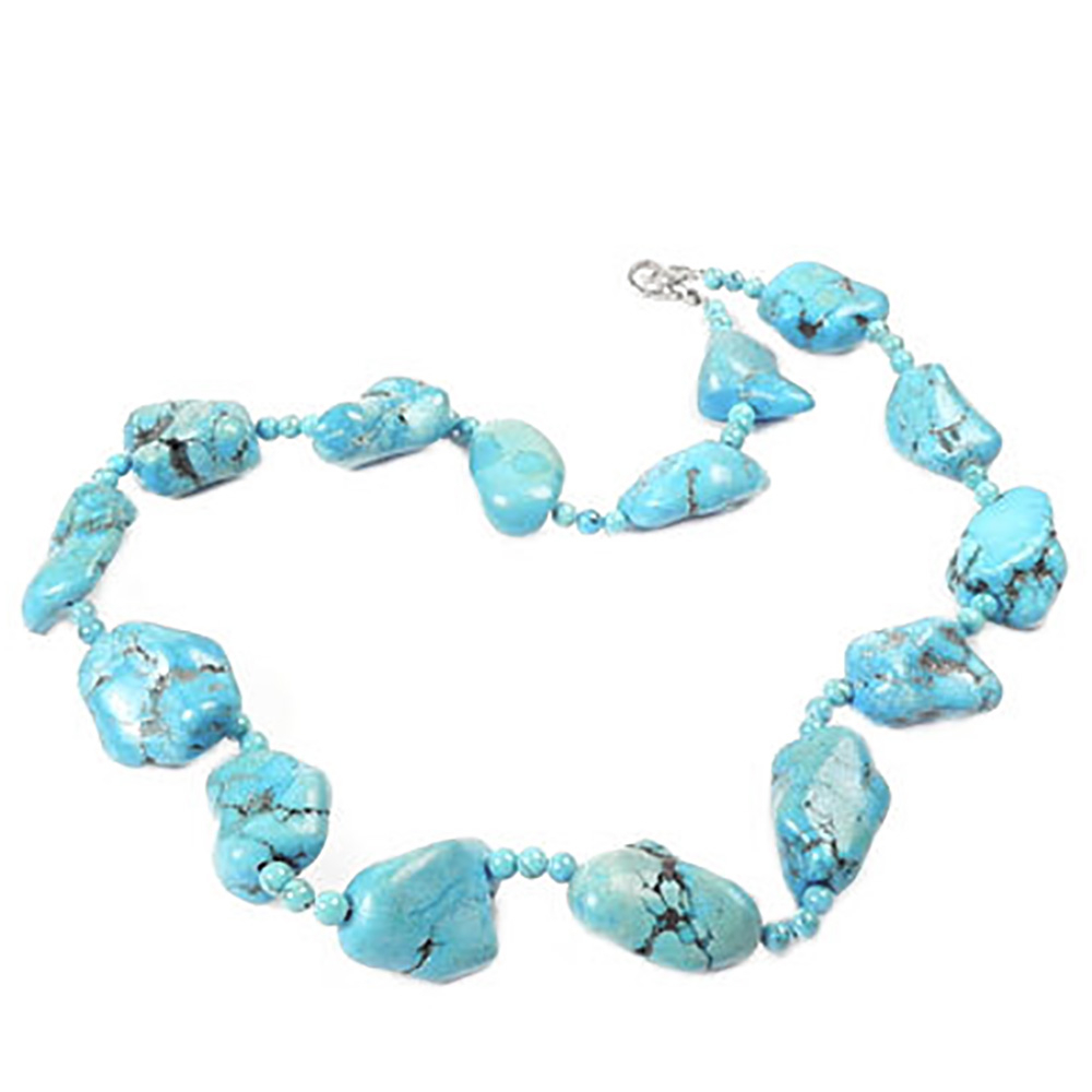 Бусы Галтовка бирюза асс.