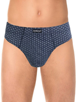 Набор из 2 мужских трусов с принтом - синих и серых (Размер: 4X) (Цвет: синий с серым)