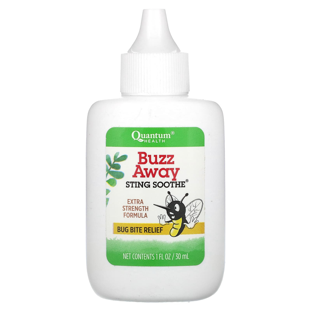 Quantum Health, Buzz Away Sting Soothe, средство от укусов насекомых, 30 мл (1 жидк. унция)