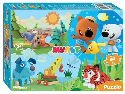 Пазл 60эл. "Ми-ми-мишки и др. Мульт" (Степ пазл)