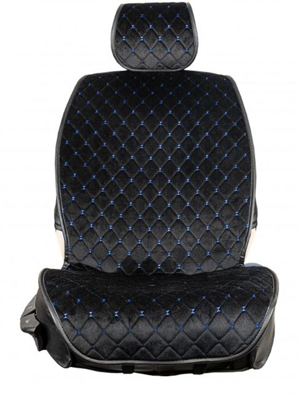 Накидки сидений перед Coolpart MAXIMAL (к-т2шт) - XV10-BLBLU - черн/ шов синий A