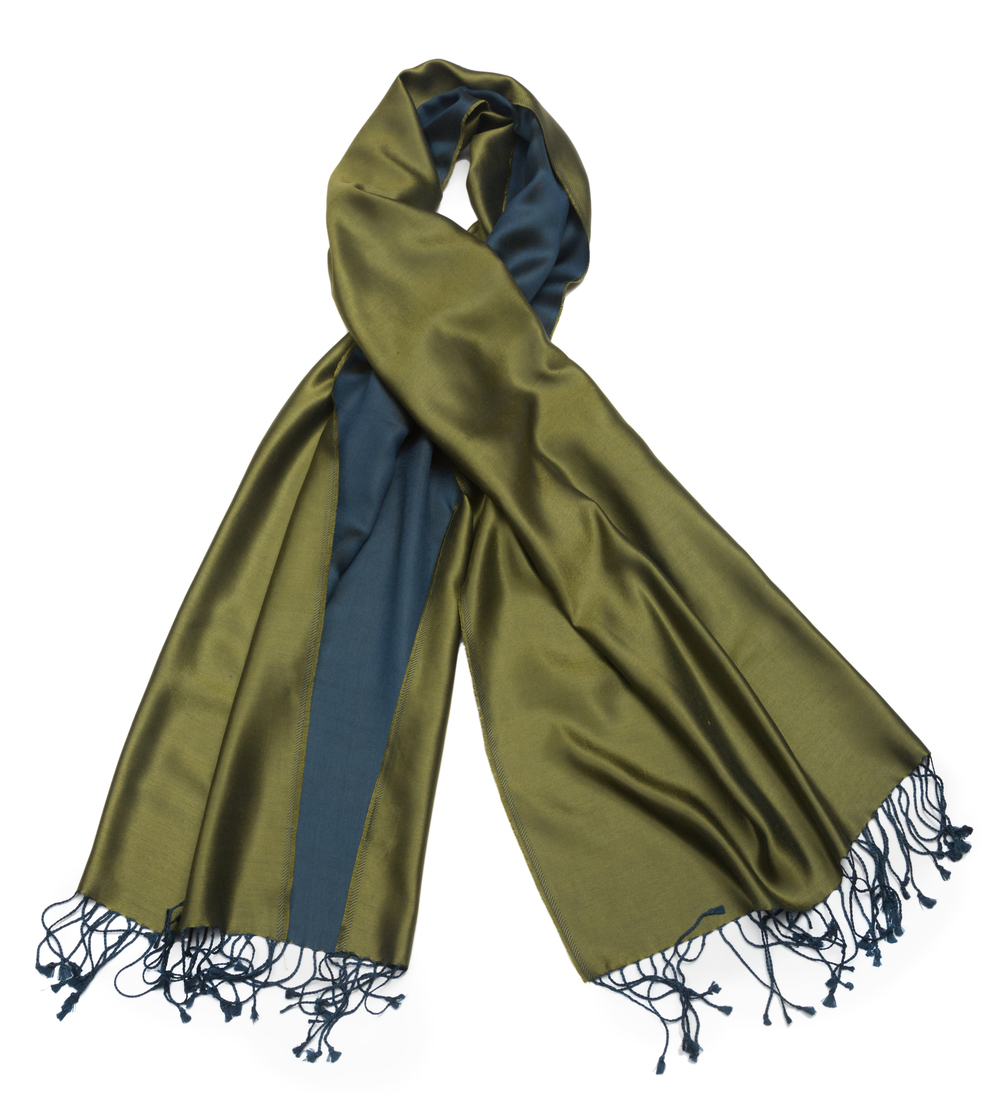 Плед-шарф 50х180 AM Paris Paraty синий-зеленый Франция