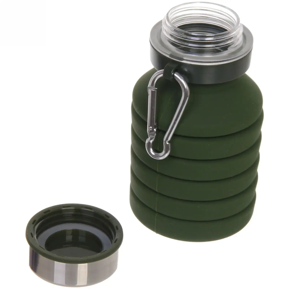 Стакан силиконовый складной 400мл «Пикник» с карабином