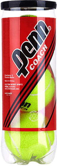 Теннисные мячи Penn Coach Red Label (3 мяча в банке), арт. 524306