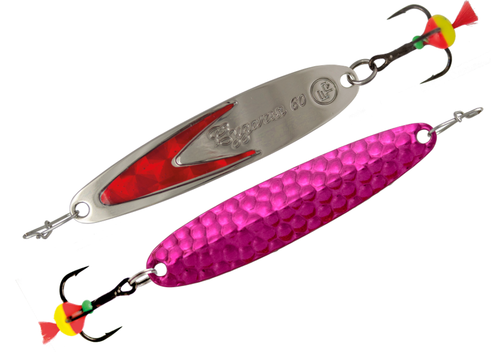Блесна вертикальная ECOPRO Судачья красн.флекс, 60мм, 10г,Pb/SRF