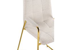 Стул на металлокаркасе Lana white / gold