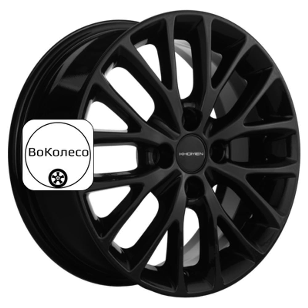 6x15/4x100 ET45 D56,6 KHW1506 (Nexia) Black Khomen Wheels