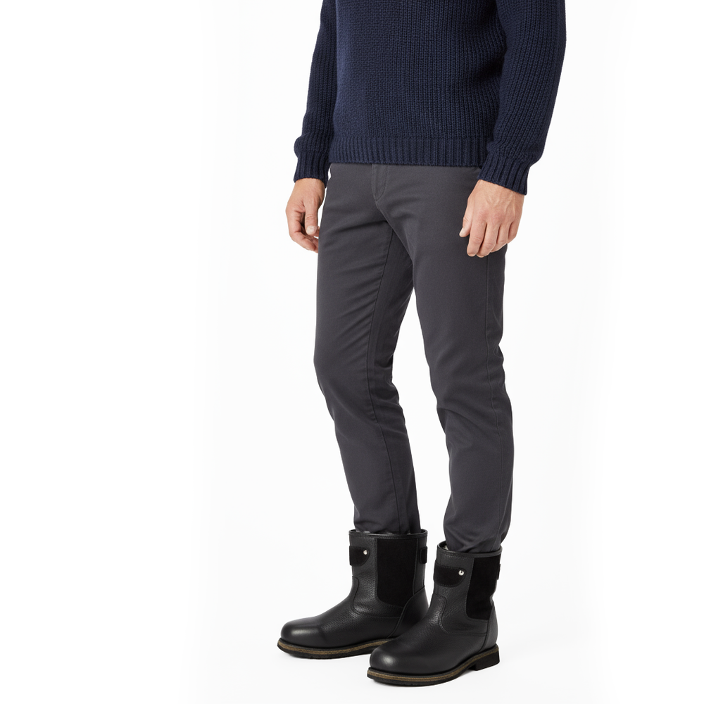 Унты укороченные мужские из кожи теленка и замши