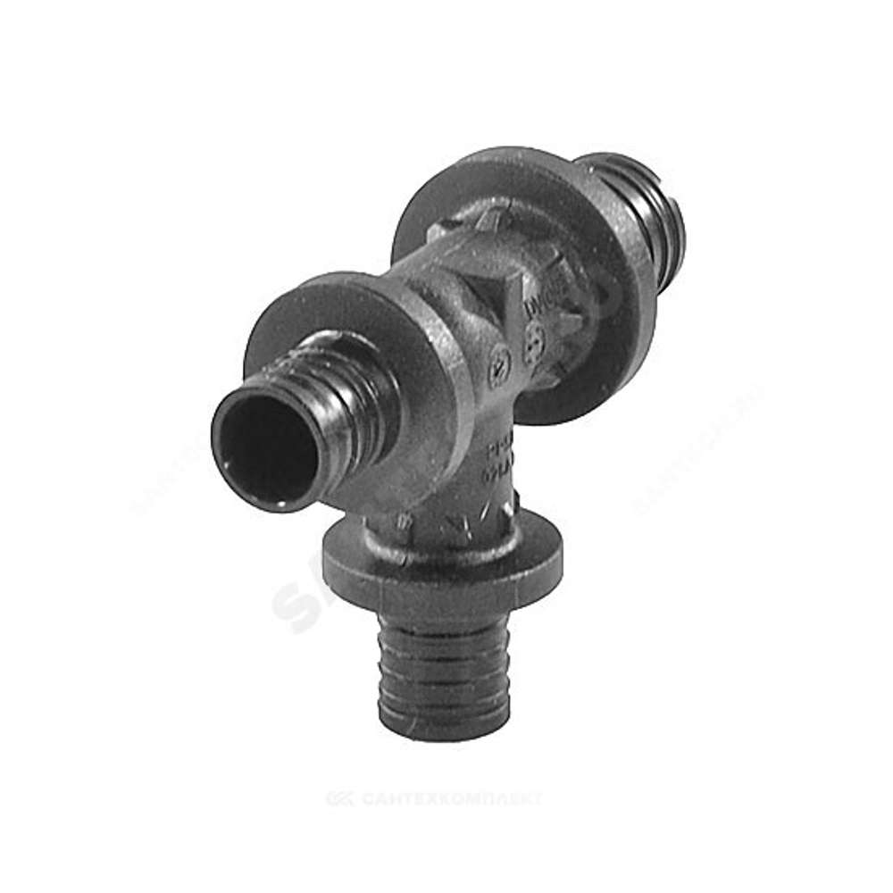 Тройник для PE-X труб аксиальный PPSU Дн 25х20х16 переходной RAUTITAN PX Rehau 11600841001