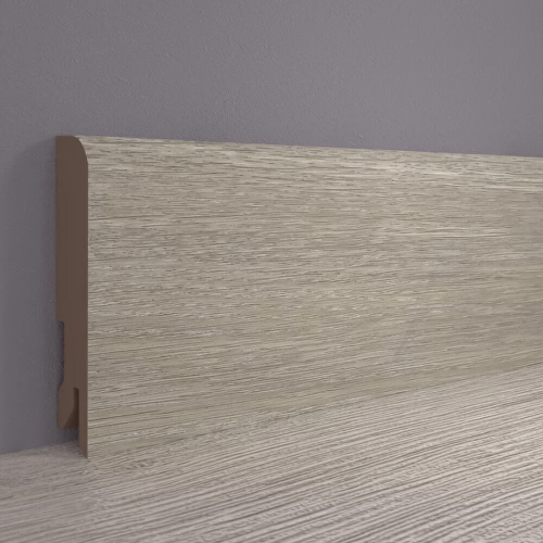 Плинтус Лука Point Line 4012 МДФ Дуб светло-серый