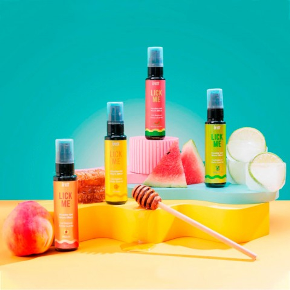 Гель со вкусом "Кайпиринья" LICK ME с согревающим эффектом от INTT 50 мл