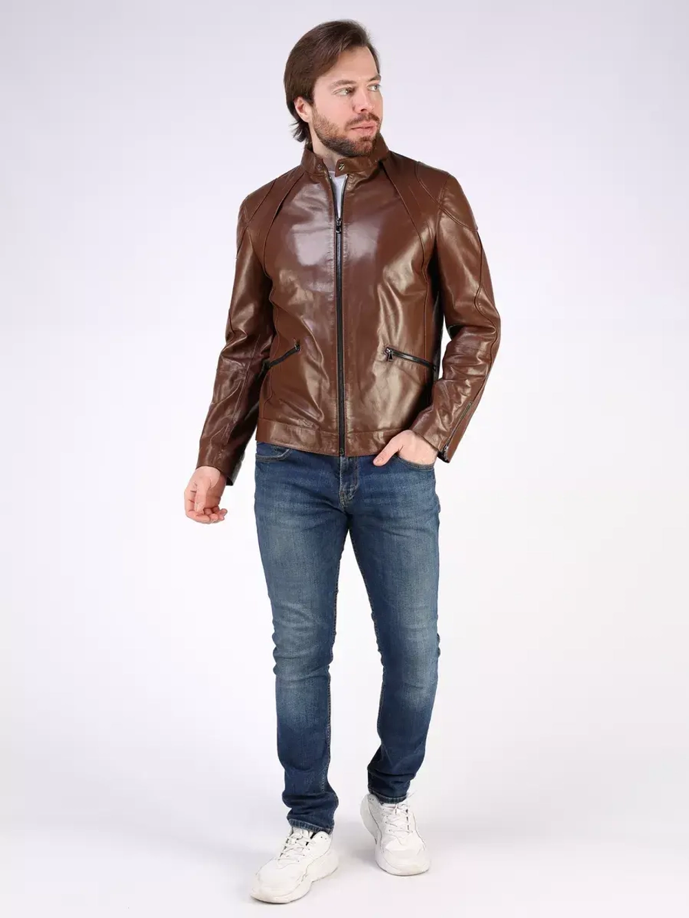 Кожаная куртка демисезонная Турция