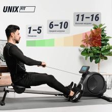 Гребной тренажер UNIX Fit Techno Rower 410E