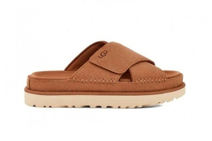 UGG Goldenstar Cross Slide - Chestnut