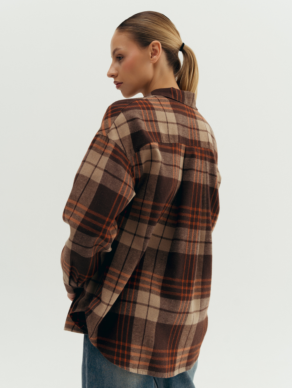 Рубашка в крупную клетку