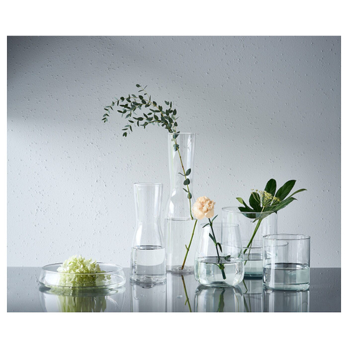 Ваза IKEA TIDVATTEN (ТИДВАТТЕН), Стекло, 30 см